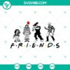Scary Halloween themed SVG design featuring friend horror movie characters. Perfect for spooky projects.
