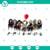 Friends Horror Halloween SVG featuring horror characters for Halloween craft projects.