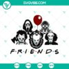 Friends horror Halloween themed SVG design with spooky elements perfect for Halloween crafting projects.