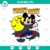 Mickey Mouse themed Fright Night and Halloween Vampire SVG design for spooky crafting projects.