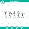 Hilarious Halloween themed SVG featuring a dancing skeleton for October 31 celebrations.