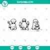 Funny and cute Cactus Ghost Halloween SVG for spooky and fun crafting projects with a unique and playful design.