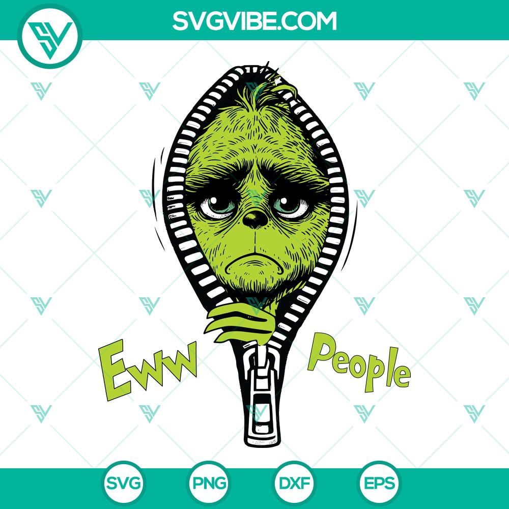 Funny Grinch Ew People Christmas SVG | Anti-Social Holiday Cut Files Funny Grinch Ew People Christmas SVG | Anti-Social Holiday Cut Files