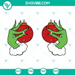 Funny Grinch hands Christmas Adult SVG DXF EPS PNG Files