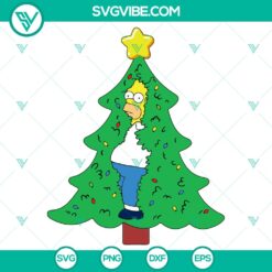 Funny Meme Christmas Homer Simpson SVG