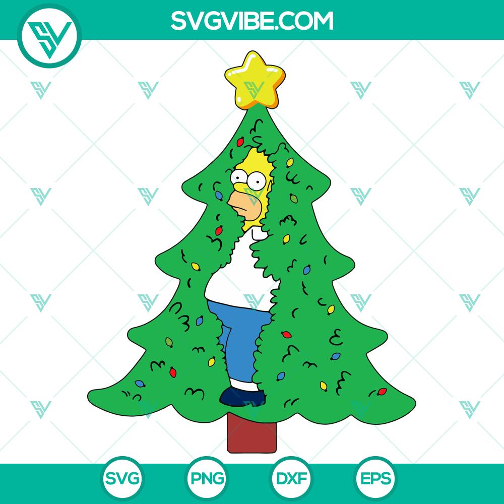 funny-meme-christmas-homer-simpson-svg.jpg Funny Christmas Homer Simpson SVG meme with Santa hat, perfect for holiday crafts and decorations.