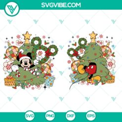 Funny Mickey Mouse Merry Christmas SVG | Cute Holiday Disney Cut Files