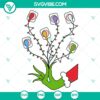 Humorous nursing-themed Christmas SVG design for electronic cutting machines, featuring ECG heart rhythm. SVG, DXF, EPS, PNG files included.