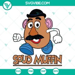 Funny Potato Head Spud Muffin SVG | Toy Story Humor Cut Files