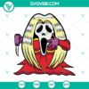 Funny Scream Ghost Spooky SVG design with Halloween scare elements in Halloween SVG.