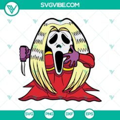 Funny Scream Ghost Spooky SVG design with Halloween scare elements in Halloween SVG.