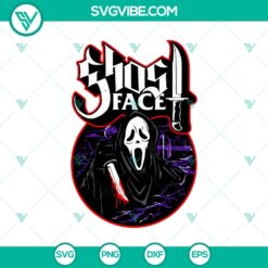 Scream Ghost SVG design for Halloween, featuring a ghost face. Great for spooky themed crafts or decorations.
