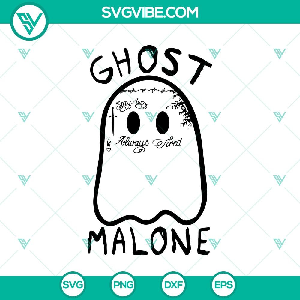 ghost-malone-svg-funny-ghost-post-malone-svg-funny-halloween-svg.jpg Ghost Malone SVG design with a funny twist on Post Malone for Halloween. Ideal for crafting projects and decorations.