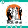 Spooky Ghoul Gang Halloween SVG with Horror Elements for Crafting and Decor.