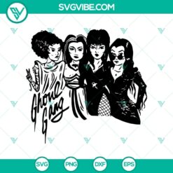 Ghoul Gang Witch SVG design featuring witches for Halloween, perfect for crafting and digital projects.