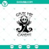 Spooky and fun Halloween SVG design with the text "Give Me Candy" in a scary font. Perfect for Halloween projects.