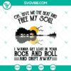 Halloween-themed SVG design with "Give Me the Beat and Free My Soul" and a scary element. Great for Halloween crafting projects.