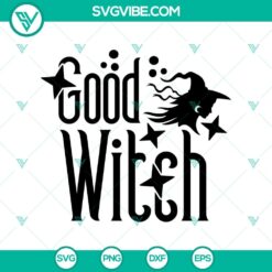 Good Witch SVG design for Halloween with Scary elements for October 31st festivities.