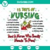 Grinch Christmas 12 Days of Nursing SVG | Funny Nurse Cut Files 2