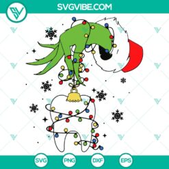Grinch Christmas Dentist SVG DXF EPS PNG Files