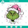 Grinch Face Christmas Lights SVG | Funny Holiday Face Cut Files 3