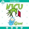 Grinch Hand NICU Christmas Nurse SVG | Medical Holiday Grinch Cut Files 2