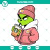 Grinch cartoon design wearing Carhart hat and jacket - SVG, DXF, EPS, PNG files for crafts and projects.