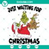 Grinch digital design with Christmas themed SVG, DXF, EPS, and PNG files for crafting projects.