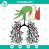 Grinch Nurse Respiratory Therapist design in SVG DXF EPS PNG files for healthcare professionals.