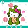 Grinchy Hello Kitty, Christmas Concha, and Sanrio characters in Kawaii style SVG designs for holiday crafts.