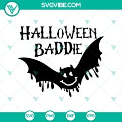 Halloween Baddie SVG featuring Vampire and Scary Halloween elements for spooky crafts and decorations.