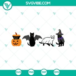 Funny Halloween Black Cat SVG, perfect for spooky crafts. Easy to use for projects like t-shirts, mugs, or decorations.