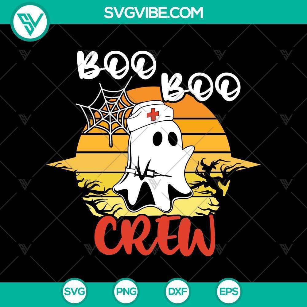 halloween-boo-crew-nurse-ghost-svg-halloween-svg-trick-or-treat-svg-halloween-mom-svg.jpg Halloween Boo Crew Nurse Ghost SVG featuring Trick or Treat and Halloween Mom design. Perfect for spooky season crafting projects.