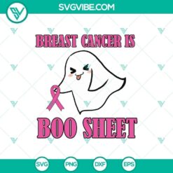 Halloween breast cancer awareness SVG design with spooky elements - horror, Halloween, scary SVG for crafting.