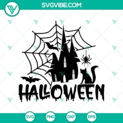 Spooky Halloween Cat SVG design perfect for Oct 31 celebrations, featuring a scary black cat silhouette.