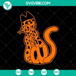 Halloween Cat SVG, It’s Just Bunch Of Hocus Pocus SVG, Black Cat SVG