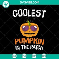 Halloween themed digital SVG bundle featuring Coolest Pumpkin in Patch, Trick or Treat, and Halloween Mom designs - perfect for Halloween DIY projects.