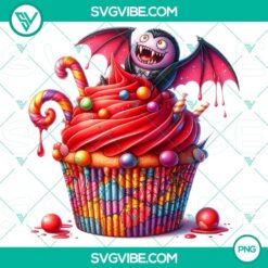 Halloween cupcake characters PNG clipart for party decorations and invitations, high-quality design for spooky festivities.