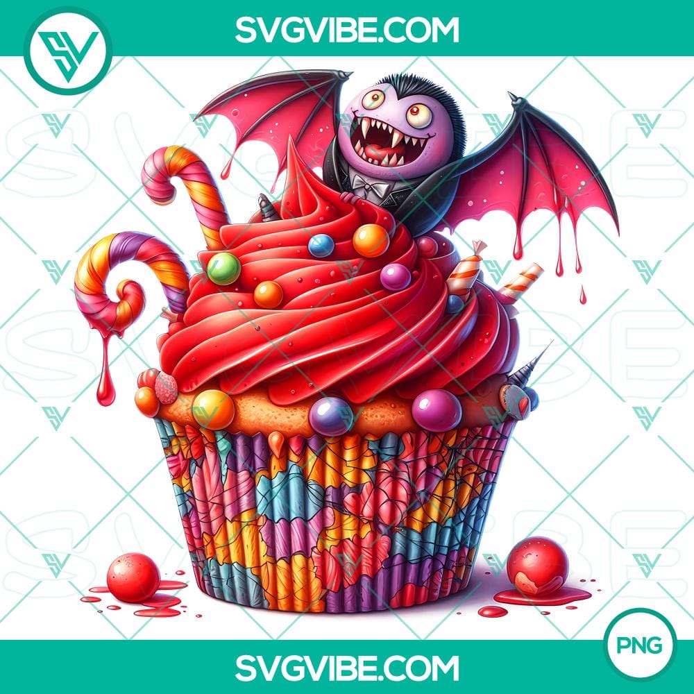 Halloween Cupcake Characters PNG – High-Quality Clipart for Party Decorations and Invitations 4 Halloween cupcake characters PNG clipart for party decorations and invitations, high-quality design for spooky festivities.