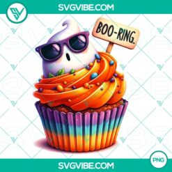 Halloween cupcake characters clipart PNG for party decorations and invitations, high-quality design for festive themes.