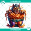 Halloween cupcake characters clipart in PNG format for party decorations and invitations, high-quality design for spooky celebrations.