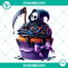 High-quality Halloween cupcake characters clipart PNG for festive party decorations and invitations.