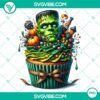 Halloween cupcake characters clipart PNG for party decorations and invitations, high-quality design with spooky and cute elements.