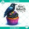 Halloween cupcake characters PNG clipart for party decorations and invitations, featuring high-quality design.