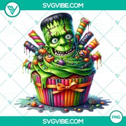 Halloween Cupcake Characters PNG - High-Quality Clipart for Party Decorations and Invitations 54