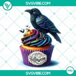 Halloween cupcake characters clipart PNG for decorations and invitations, high-quality party clipart.