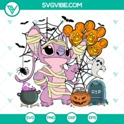Halloween Disney Angel Spooky SVG | Stitch Character Cut Files