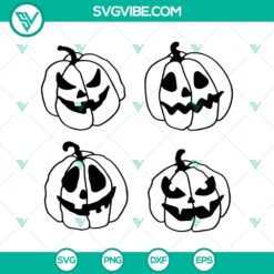 Funny Halloween pumpkin face SVG design for Halloween decoration.