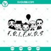 Spooky Halloween Horror Friends SVG with horror character designs for Halloween.