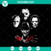 Spooky Halloween Horror Movies Characters Faces SVG featuring horror characters design. Perfect for Halloween themed crafts.